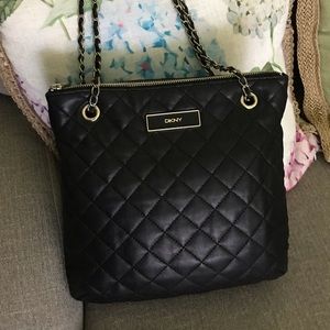 DKNY Quilted Chain Handbag